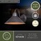 Vaxcel Outland 1 Light Dusk to Dawn Black Gold Farmhouse Barn Dome Outdoor Wall Lantern T0350 - alternate 2
